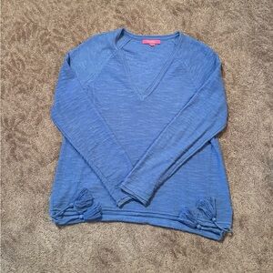 Lilly Pulitzer Sky Blue V-Neck Sweater
